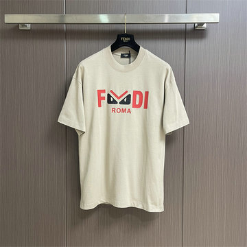 商品名称：フェンディ FENDI JS-TDFD250012025年新作 コットンジャージー Tシャツ 半袖 ユニセックス