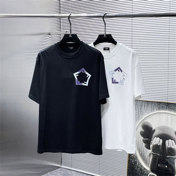 商品名称：フェンディ FENDI JS-TDFD250042025年新作 コットンジャージー Tシャツ 半袖 クルーネック ユニセックス