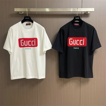 商品名称：グッチ GUCCI JS-TDGG25023 2025年新作 コットンジャージー Tシャツ クルーネック 半袖 男女兼用