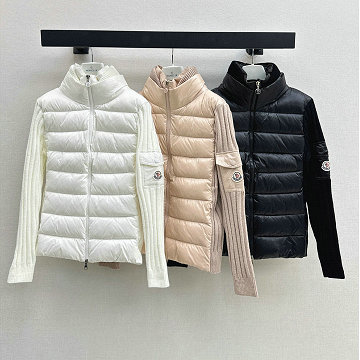 モンクレール MONCLER XG-WTMC250072025年新作 ロングスリーブ ダウン ニット ジップジャケット アウターコート レディース