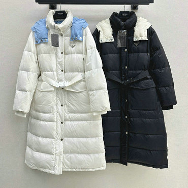 商品名称：プラダ PRADA XG-WTPD250082025年新作 ロングスリーブ フーディーダウン パファー ジップジャケット アウターコート レディース
