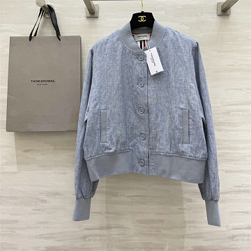 トム ブラウン Thom Browne XG-WTTB250082025年新作 ロングスリーブ ブルゾンジャケット クルーネック アウターコート レディース
