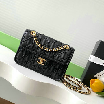シャネル CHANEL CC-CH4797BK2025年新作 スモール チェーンポーチ ショルダーバッグ クラッチバッグ レディース