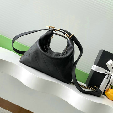 シャネル CHANEL CC-CH5509BK 2025年新作 ミディアムバッグ ホーボーバッグ ハンドバッグ 2way ショルダーバッグ レディース