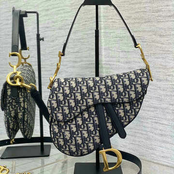 クリスチャンディオール CHRISTIAN DIOR  99-CD3351BBK2025年 サドル ホーボーバッグ ショルダーバッグ オブリーク ジャカード