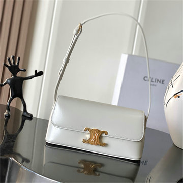 商品名称：セリーヌ CELINE 2025年新作 ティーン トリオンフ バッグ ホーボーバッグ ショルダーバッグ シャイニーカーフスキン
