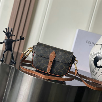 セリーヌ CELINE 2025年新作 ティーン トリオンフ バッグ ショルダーバッグ フラップバッグ