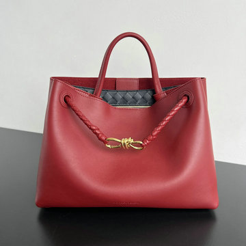 商品名称：ボッテガヴェネタ BOTTEGAVENETA aj-BOV810214RD 2025年新作 ミディアム アンディアーモ トップハンドルバッグ レディース トートバッグ