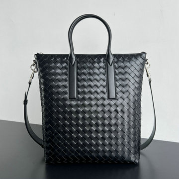ボッテガヴェネタ BOTTEGAVENETA aj-BOV815783BK 2025年新作 イントレチャート ファスナー ノースサウス トートバッグ ブリーフケース メンズ