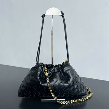 ボッテガヴェネタ BOTTEGAVENETA aj-BOV839934BK 2025年新作 ダストバッグ ミディアム ショルダーバッグ ドローストリングバッグ レディース