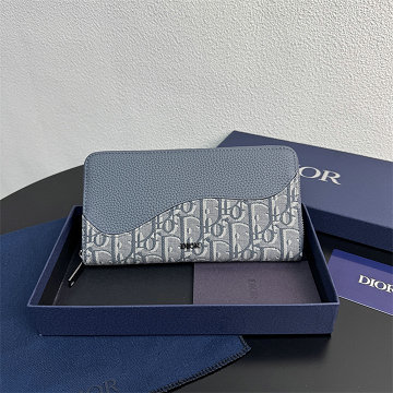 クリスチャンディオール CHRISTIAN DIOR 99-CD2252THL2025年新作 サドル バーティカル ロングウォレット ファスナー長財布 オブリークジャカード