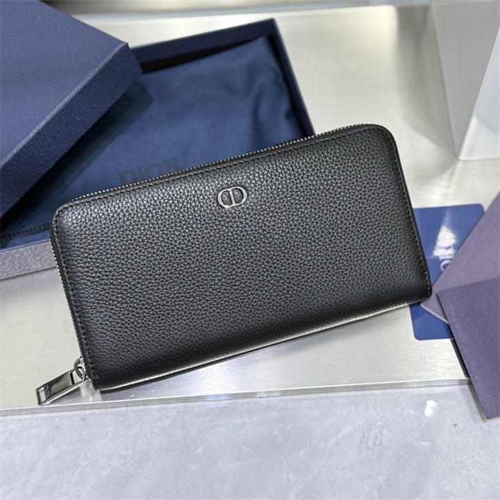 クリスチャンディオール CHRISTIAN DIOR 99-CD2252LBK2025年新作 ロングウォレット ジップウォレット ファスナー長財布 レザー