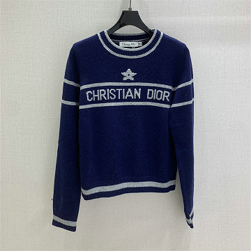 クリスチャンディオール CHRISTIAN DIOR JS-MCCD250132025年新作 プリント セーター ロングスリーブ ウールニット クルーネック レディース