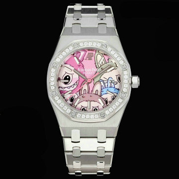 商品名称：オーデマピゲ AUDEMARS PIGUET JS-APT25003Z2025年新作 Labubu Blaken レディース ウォッチ自動巻き 腕時計 ステンレスベルト