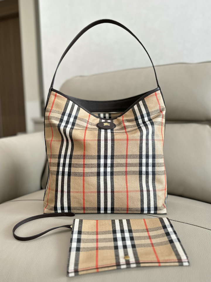 バーバリー BURBERRY GH-BR1951XK2025年新作 チェック柄 トートバッグ ショルダーバッグ レディース
