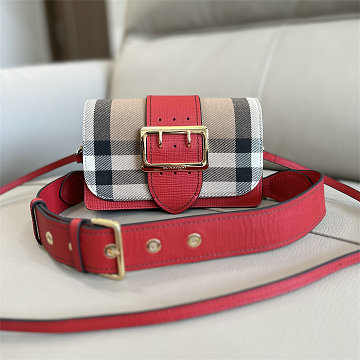 バーバリー BURBERRY GH-BR3302RD 2025年新作 ザ バックル チェック柄 ミニ ショルダーバッグ レディース