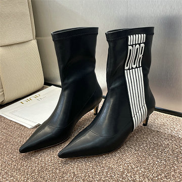 クリスチャンディオール CHRISTIAN DIOR 26-CDJ25021ZDP 2025年新作 ミディブーツ ローヒールシューズ レディース 靴