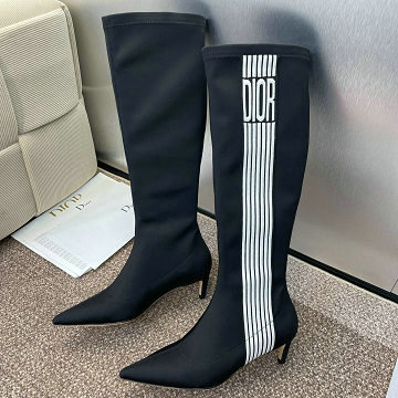 クリスチャンディオール CHRISTIAN DIOR 26-CDJ25021CGB 2025年新作 ロングブーツ ローヒールシューズ レディース 靴