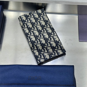 クリスチャンディオール CHRISTIAN DIOR GH-CD80021BBK 2025年新作 バーティカル ロングウォレット 2つ折り長財布 メンズ オブリーク