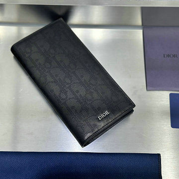 クリスチャンディオール CHRISTIAN DIOR GH-CD80021YBK  2025年新作 バーティカル ロングウォレット 2つ折り長財布 メンズ レザー