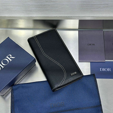 クリスチャンディオール CHRISTIAN DIOR GH-CD80022PBK 2025年新作 サドル バーティカル ロングウォレット 2つ折り長財布 メンズ レザー