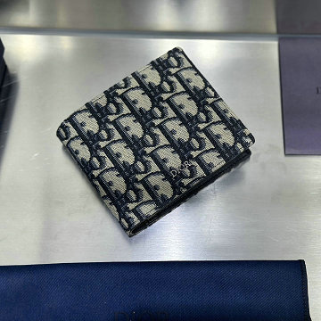 商品名称：クリスチャンディオール CHRISTIAN DIOR GH-CD80031BBK  2025年新作 ショートウォレット 2つ折り短財布 メンズ オブリーク ジャカード