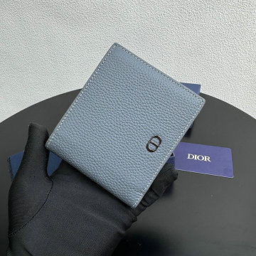 クリスチャンディオール CHRISTIAN DIOR GH-CD80031CHL  2025年新作 CD Icon ショートウォレット 2つ折り短財布 メンズ レザー