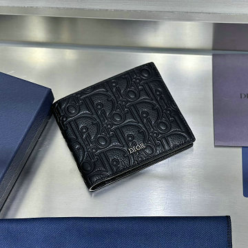 商品名称：クリスチャンディオール CHRISTIAN DIOR GH-CD80031ZBK  2025年新作 ショートウォレット 2つ折り短財布 メンズ レザー
