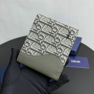 クリスチャンディオール CHRISTIAN DIOR GH-CD80032BNG 2025年新作 サドル ショートウォレット 2つ折り短財布 メンズ オブリーク