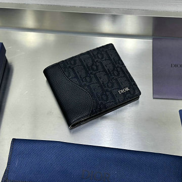 クリスチャンディオール CHRISTIAN DIOR GH-CD80032BQK 2025年新作 サドル ショートウォレット 2つ折り短財布 メンズ オブリーク