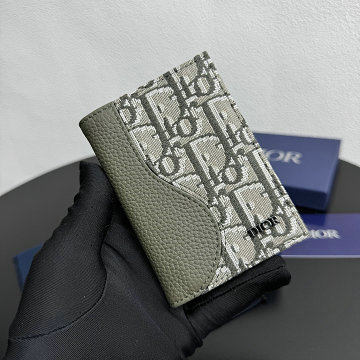 クリスチャンディオール CHRISTIAN DIOR GH-CD80051BNG 2025年新作 サドル カードケース 2つ折り短財布 メンズ レザー