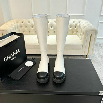 シャネル CHANEL 26-CHJ25061P 2025年新作 ロングブーツ ローヒール カジュアルシューズ レディース