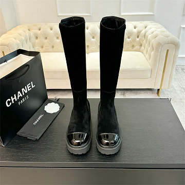 シャネル CHANEL 26-CHJ25061R 2025年新作 ロングブーツ ローヒール カジュアルシューズ レディース
