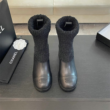 シャネル CHANEL 26-CHJ25062P  2025年新作 ショートブーツ ミディヒール カジュアルシューズ レディース