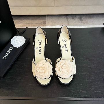 シャネル CHANEL 26-CHJ25065G  2025年新作 カメリア サンダルハイヒールシューズ レディース 靴 ピンヒール
