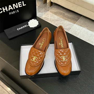 シャネル CHANEL 26-CHJ25067GL 2025年新作 ローファー ハイヒールシューズ スクエアヒール レディース 靴