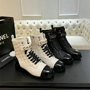 シャネル CHANEL 26-CHJ25059 2025年新作 マーティンブーツ ショートブーツ ローヒール カジュアルシューズ レディース