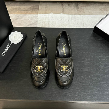 シャネル CHANEL 26-CHJ25067GP 2025年新作 ローファー ハイヒールシューズ スクエアヒール レディース 靴