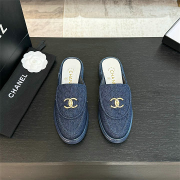 シャネル CHANEL 26-CHJ25068B 2025年新作 ローファーミュール フラットスリッパ レディース サンダル 靴