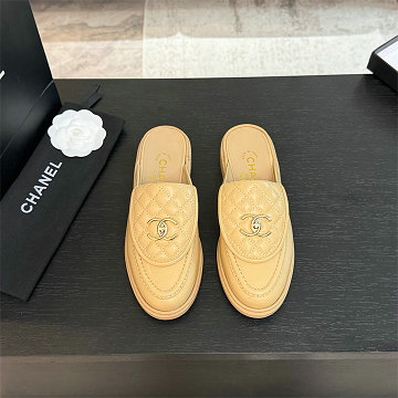 シャネル CHANEL 26-CHJ25068L 2025年新作 ローファーミュール フラットスリッパ レディース サンダル 靴