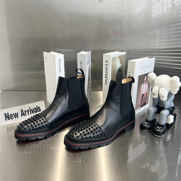 クリスチャンルブタン CHRISTIAN LOUBOUTIN 26-CLJ25010P 2025年新作 メンズ アンクルブーツ ショートブーツ フラットシューズ