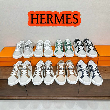 商品名称：エルメス HERMES 26-HEJ25011  2025年新作 ユニセックス スニーカー レースアップシューズ スポーツシューズ 男女兼用