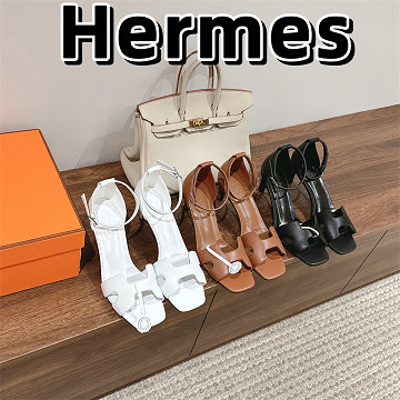 商品名称：エルメス HERMES JS-HEJ25012PZ 2025年新作 JOY ミディヒールシューズ サンダル レディース