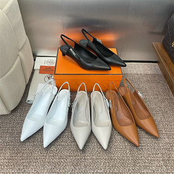 商品名称：エルメス HERMES 26-HEJ25018D 2025年新作 Lover ローヒールパンプス スリングバックサンダル レディース シューズ 靴