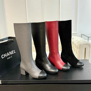 シャネル CHANEL26-CHJ25071D  2025年新作 ロングブーツ ローヒールシューズ レディース 靴