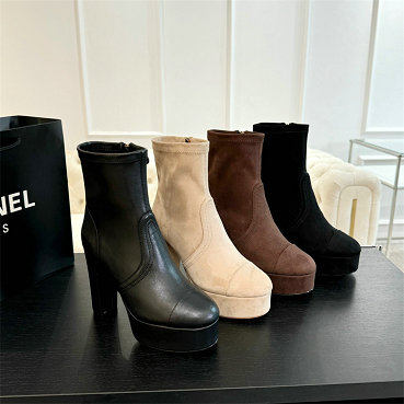 シャネル CHANEL 26-CHJ25072D 2025年新作 アンクルブーツ ショートブーツ ハイヒールシューズ レディース 靴