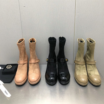 シャネル CHANEL 26-CHJ25073Z 2025年新作 ショートブーツ ローヒールシューズ レディース 靴