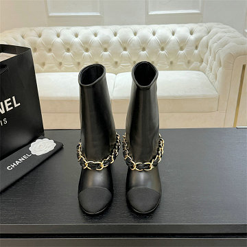シャネル CHANEL 26-CHJ25075DZ 2025年新作 ショートブーツ ローヒールシューズ レディース 靴