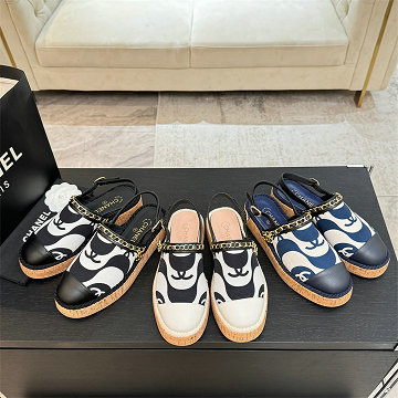 シャネル CHANEL 26-CHJ25076  2025年新作 スリングバック パンプス フラットサンダル レディース 靴