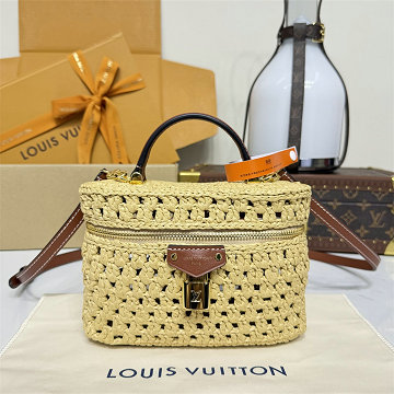 ルイヴィトン LOUISVUITTON 057-M14303 2025年新作 ヴァニティ チェーン ポーチ ショルダーバッグ チュラルタン ラフィア